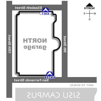 north parking garage map